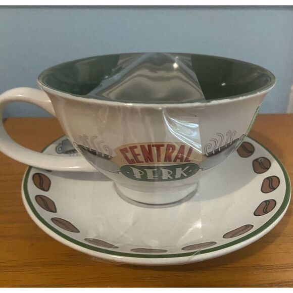 F.R.I.E.N.D.S. Central Perk TV Series Tea Cup & Saucer Set 12 oz - Picture 2 of 3
